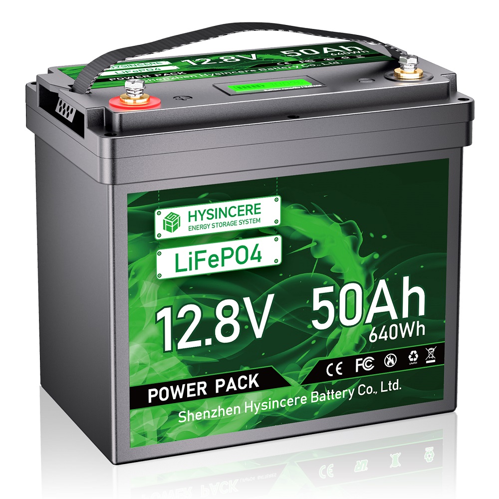 12 volt Lithium LiFePo4 Battery Pack 12V 50Ah Cell 4000+ Cycles Group 24 Compact for RV Trolling Motor Solar Power