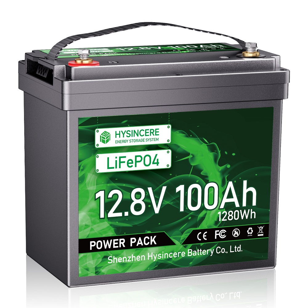 LiFePo4 Battery Pack 12V 100Ah Prismatic Cell 12 volt lithium battery 4000+ Cycles Group 24 Compact for RV Trolling Motor Solar Power