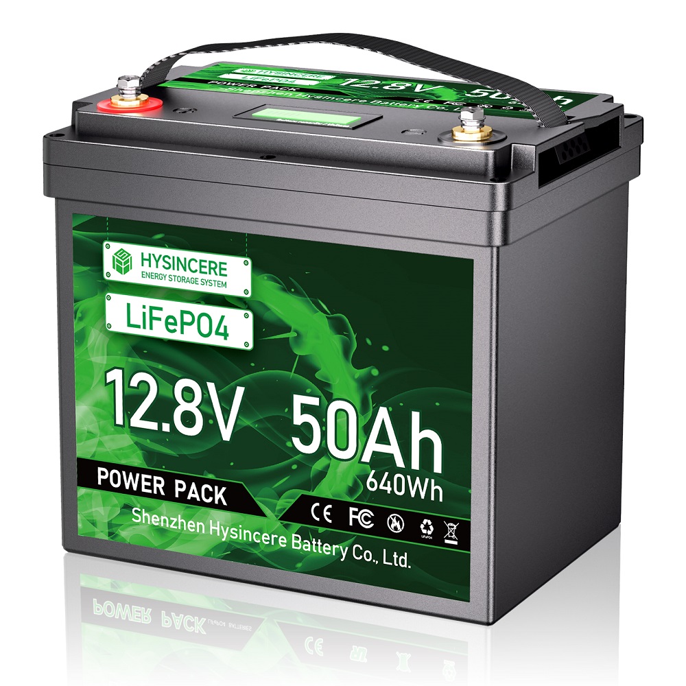 12 volt Lithium LiFePo4 Battery Pack 12V 50Ah Cell 4000+ Cycles Group 24 Compact for RV Trolling Motor Solar Power