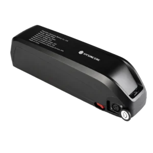Hysincere 18650 10S6P 36V 20Ah e-bike battery pack, angled view