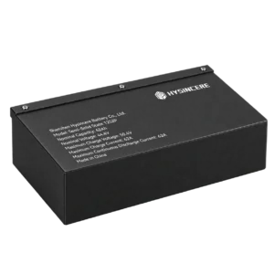Hysincere Semi-Solid State 12S2P 44.4V 62Ah robot battery pack, angled view