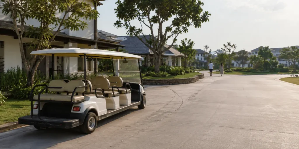 golf-cart-batteries-resort-and-campus-transport-application-scene