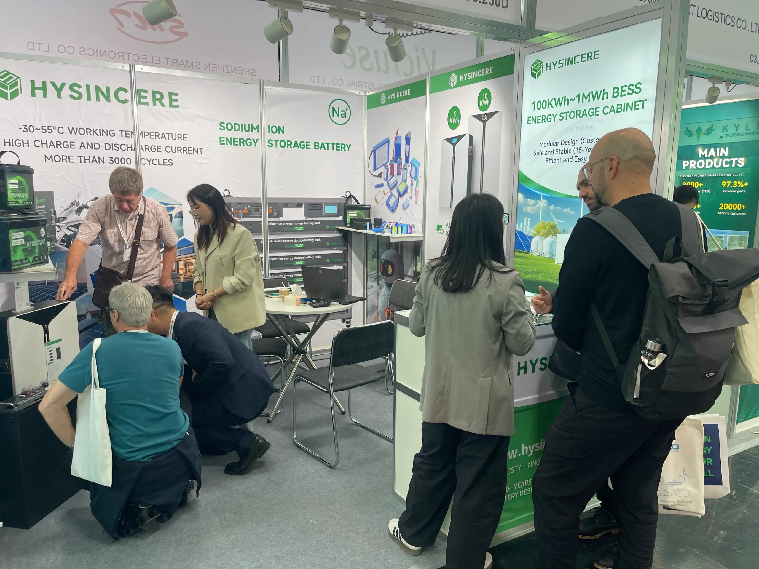 海芯电池在 2025 年德国 Intersolar Europe 展会的展位