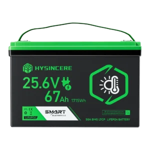 Hysincere LF2467N-BJ 25.6V 67Ah self-heating LiFePO4 battery