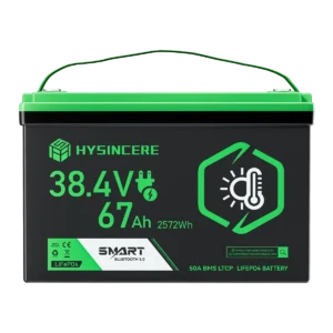 Hysincere LF3867N-BJ 38.4V 67Ah self-heating LiFePO4 battery