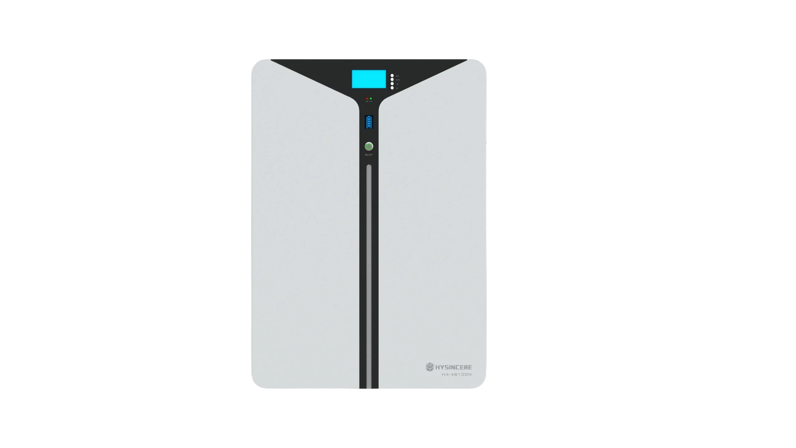 Hysincere 51.2V 100Ah wall-mounted LiFePO4 home energy storage battery EF51100W-L main front view