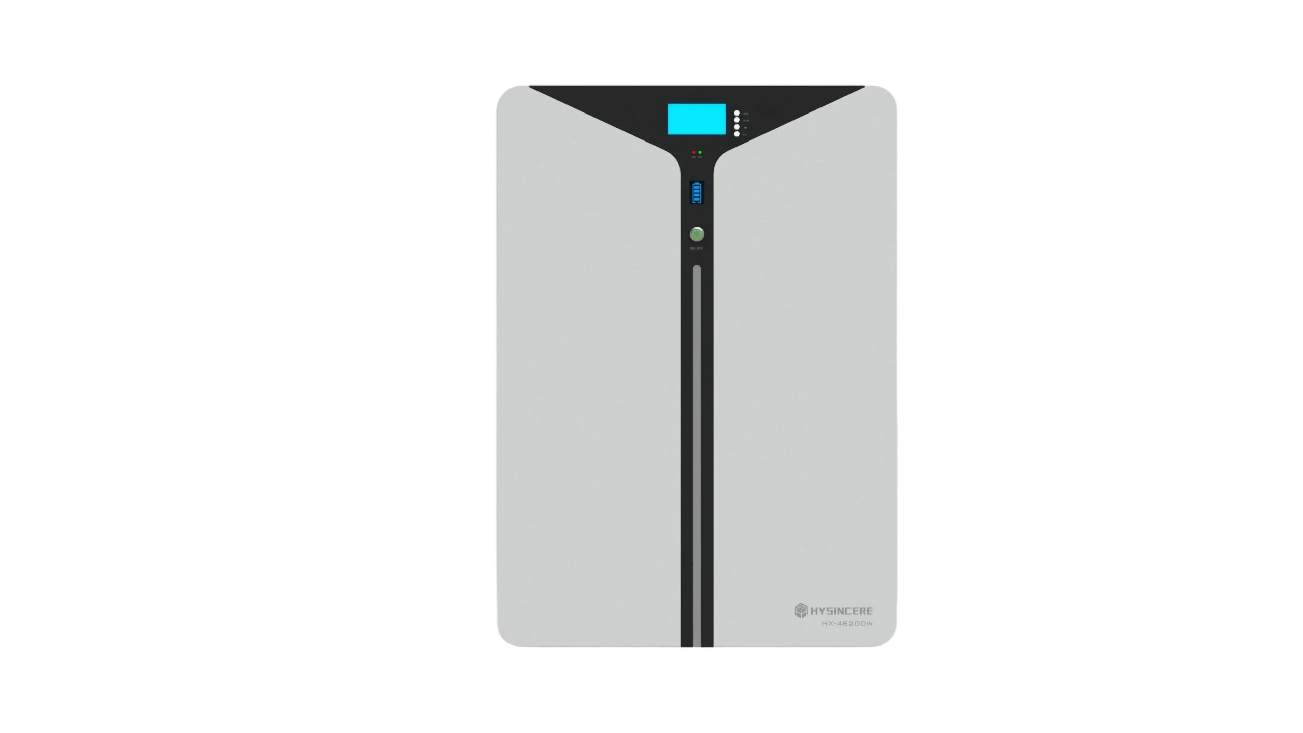 Hysincere 51.2V 200Ah wall-mounted LiFePO4 home energy storage battery EF51200W-L main front view