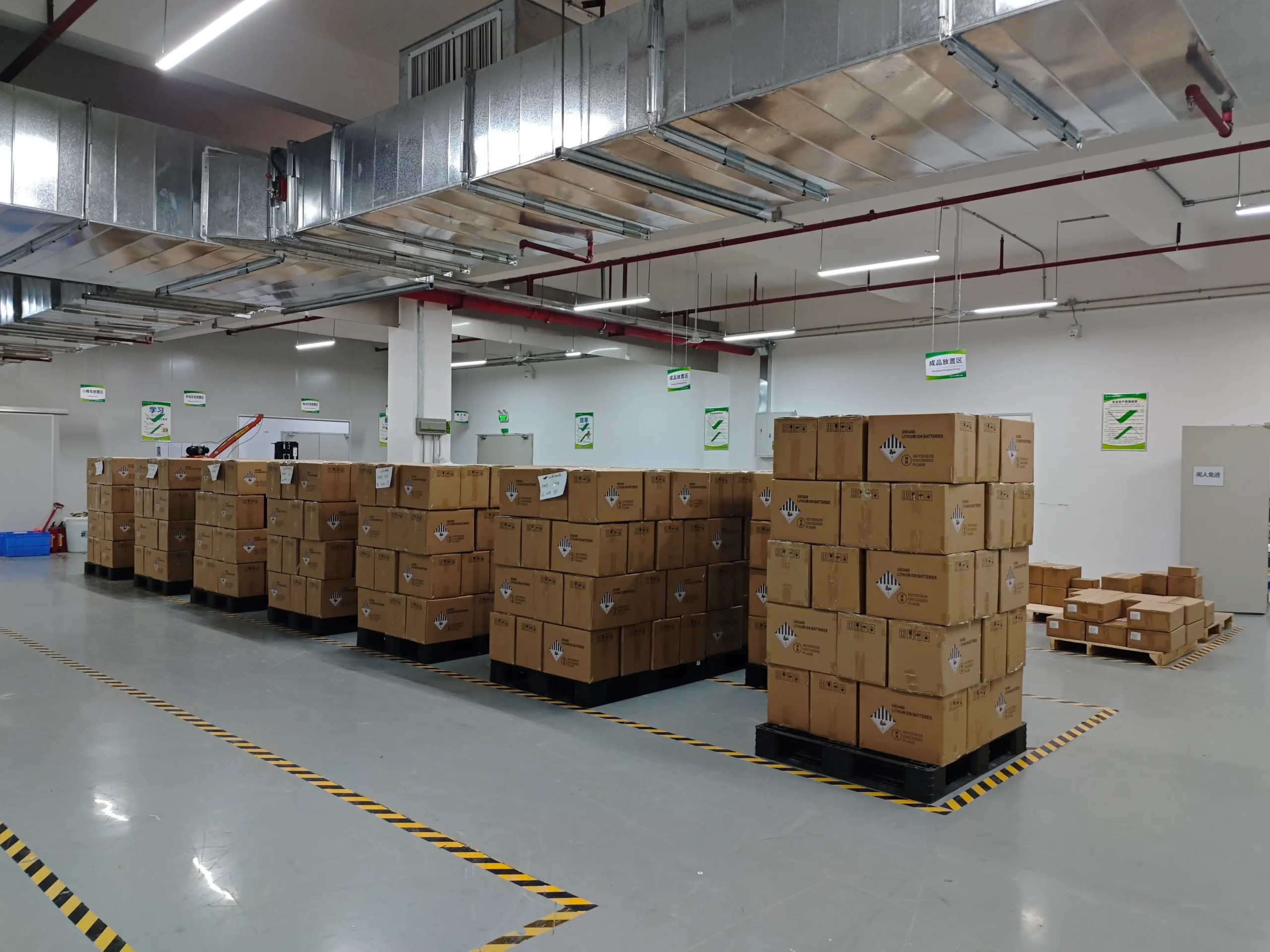 Hysincere lithium battery pack warehouse shipment and global B2B supply