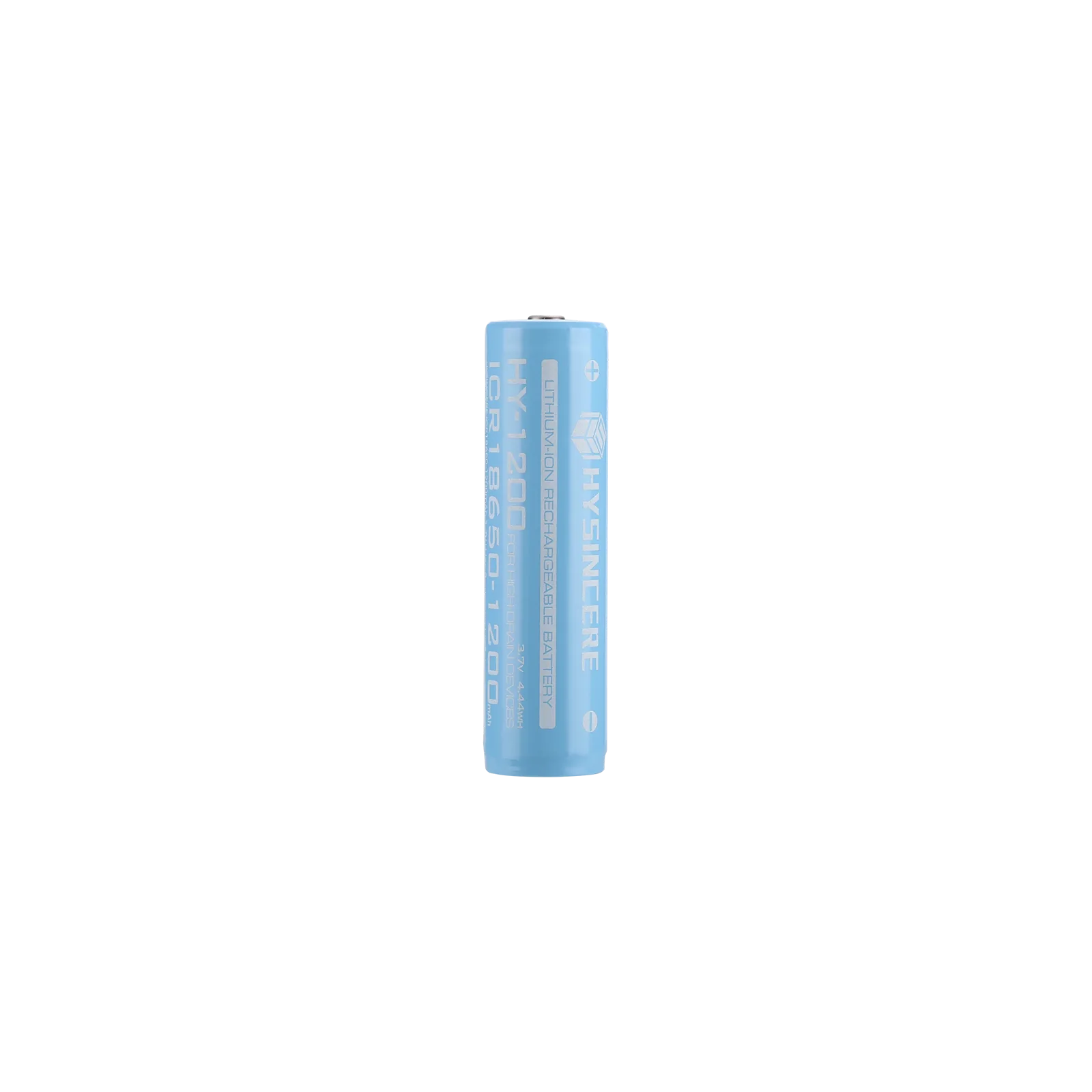Hysincere 18650 1S1P 1200mAh button top protected KC battery