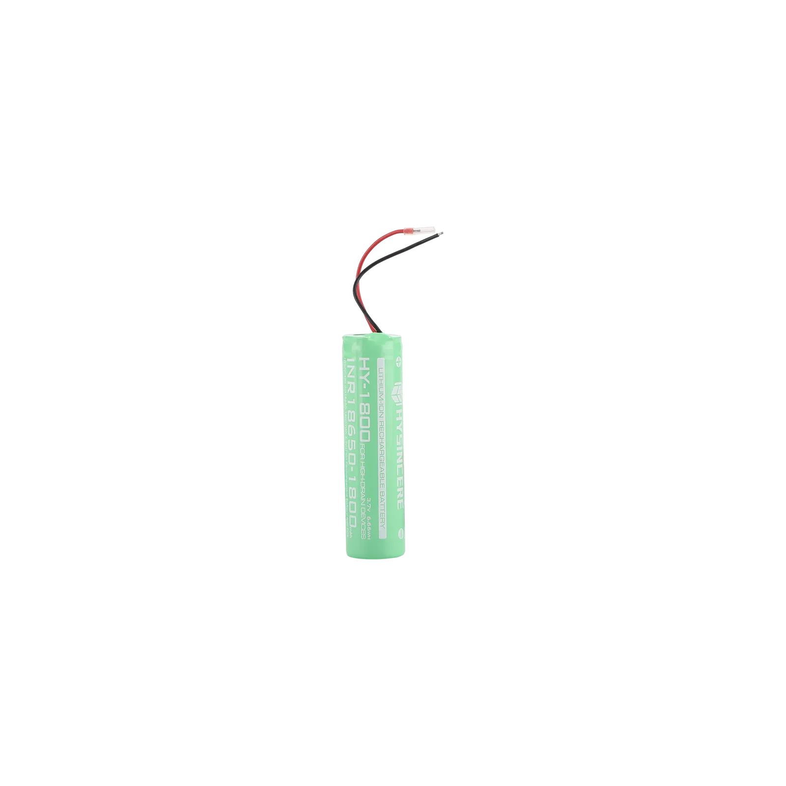 Hysincere 18650 1S1P 1800mAh wire lead protected KC battery