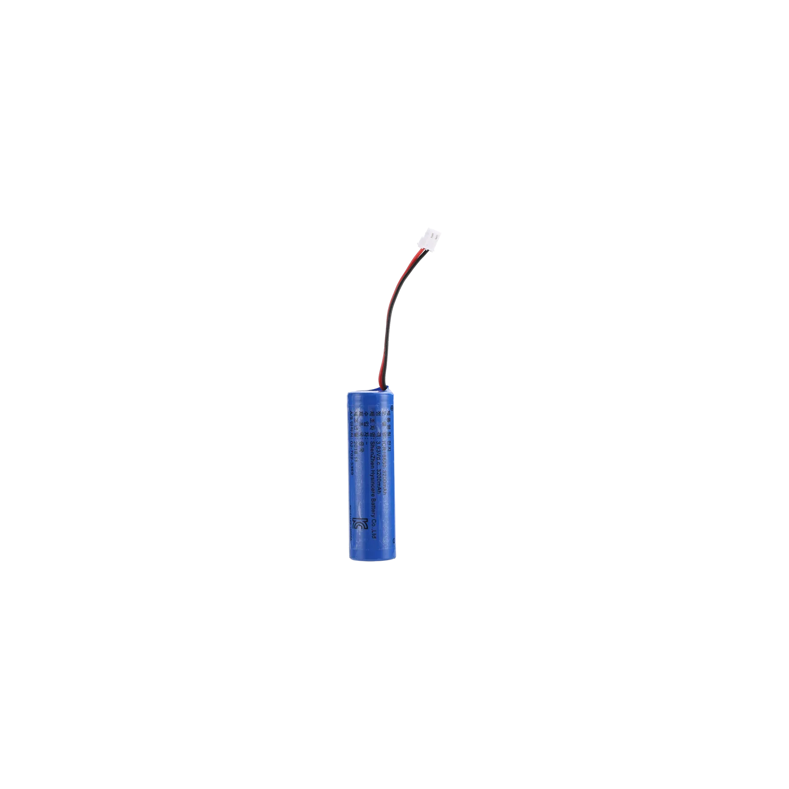 Hysincere 18650 1S1P 3200mAh wire lead protected KC battery