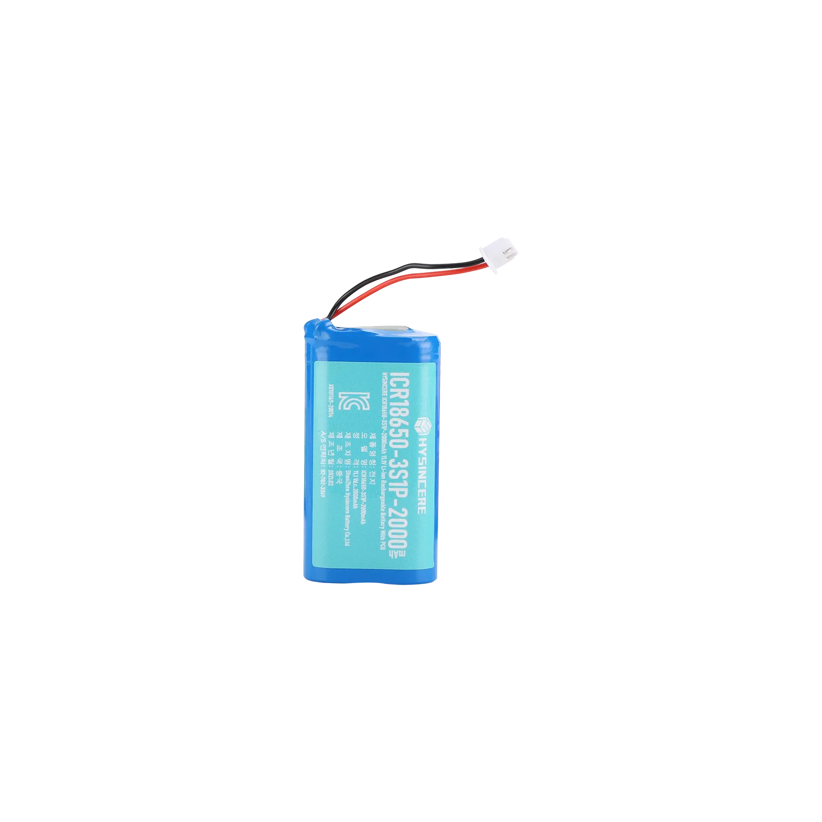Hysincere 18650 3S1P 2000mAh KC battery pack