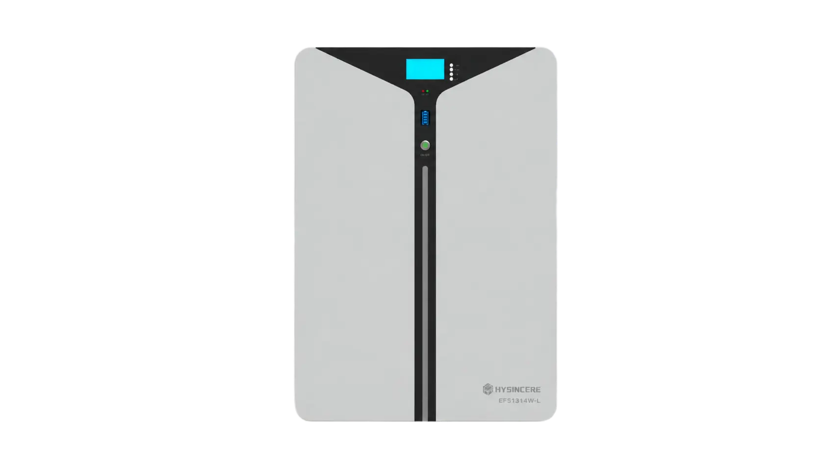 hysincere-51-2v-314ah-wall-mounted-lifepo4-home-energy-storage-battery-ef51314w-l-main-front-view