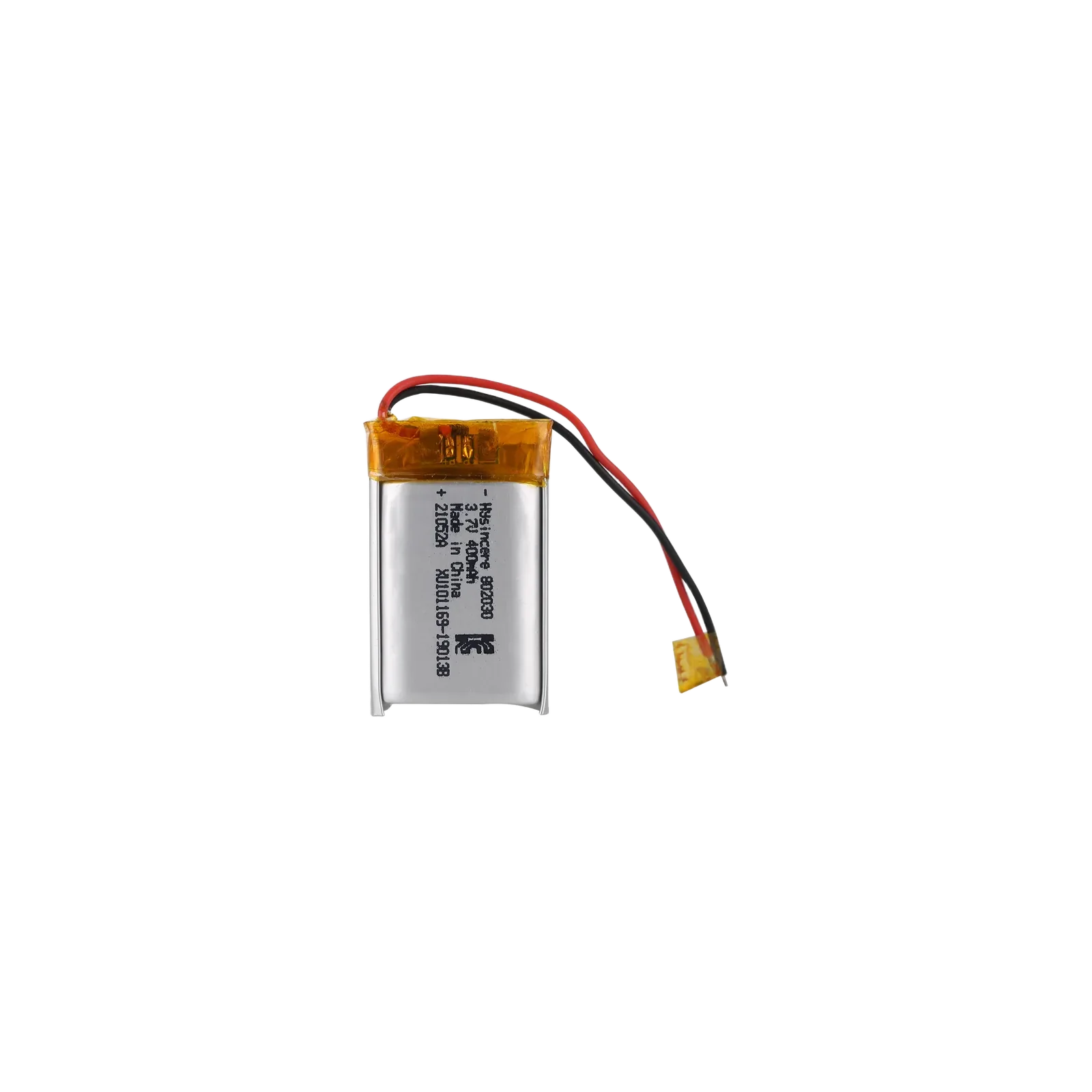 Hysincere 802030 400mAh 锂聚合物电池产品图
