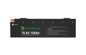 Hysincere GF76150N-B 76.8V 150Ah LiFePO4 golf cart battery front view