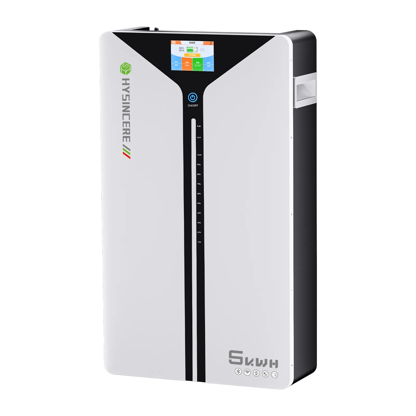EF51100W-L 51.2V 100Ah wall-mounted LiFePO4 battery battery product image