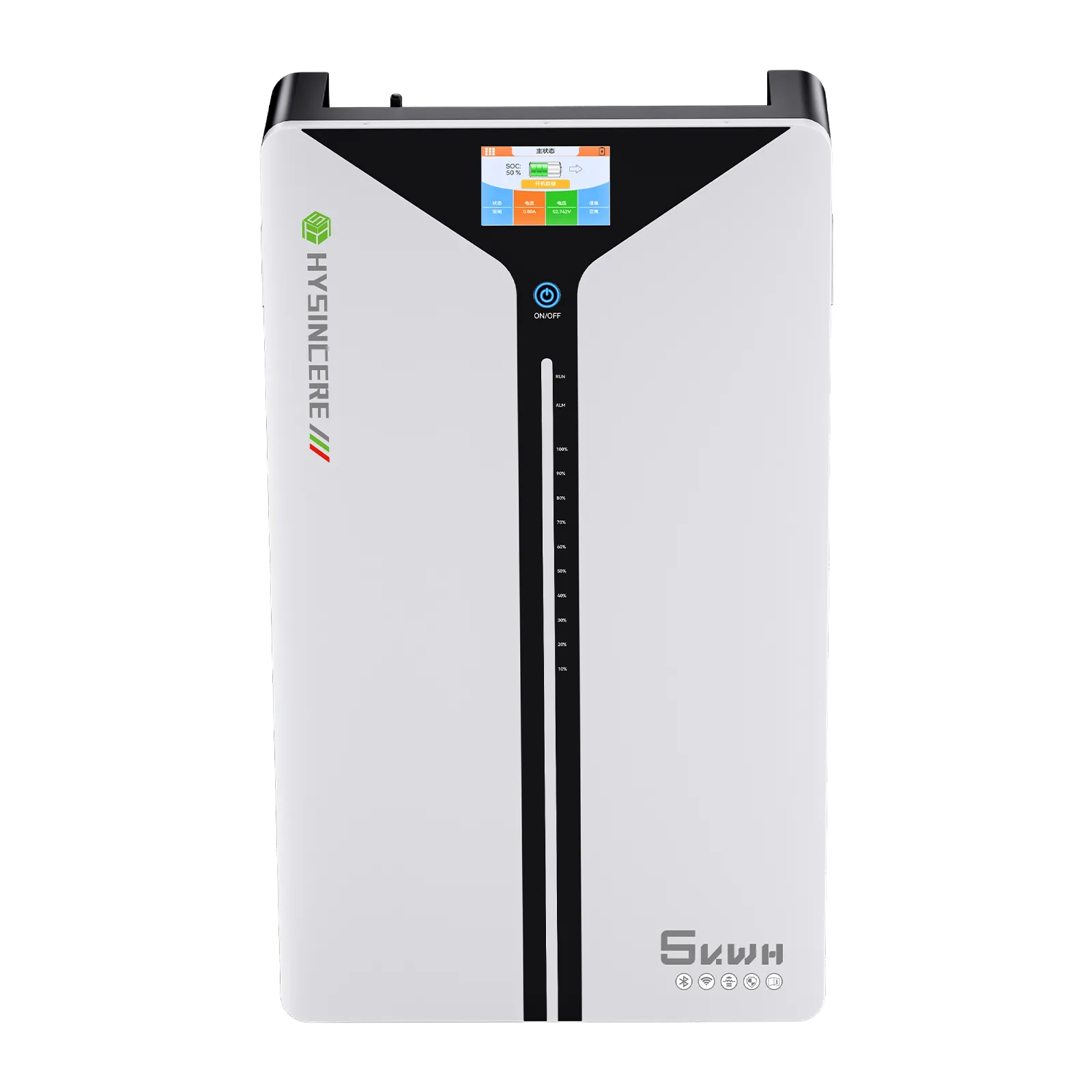 EF51100W-L 51.2V 100Ah wall-mounted LiFePO4 battery battery product image