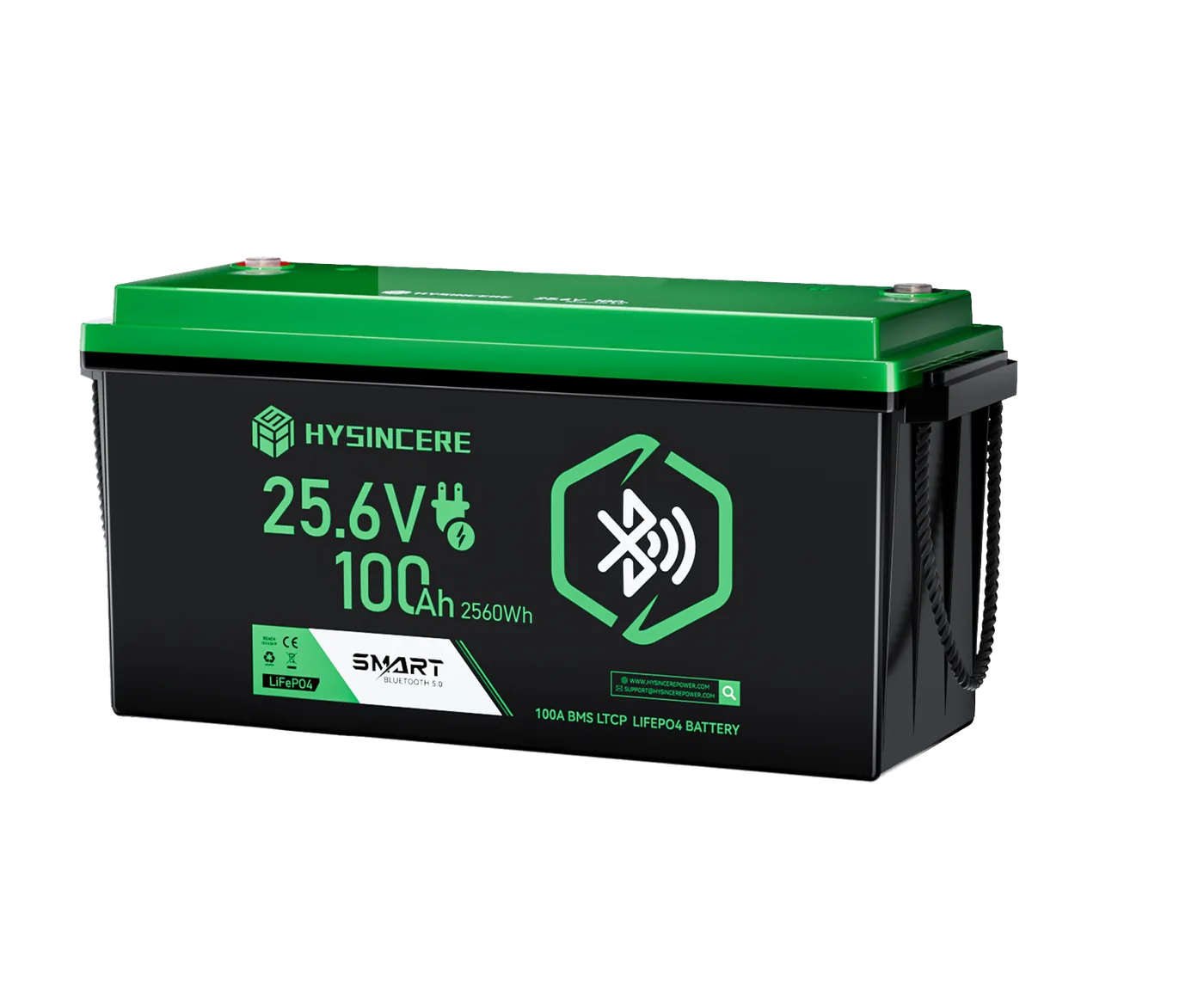 Hysincere LF24100N-B 25.6V 100Ah Bluetooth LiFePO4 battery
